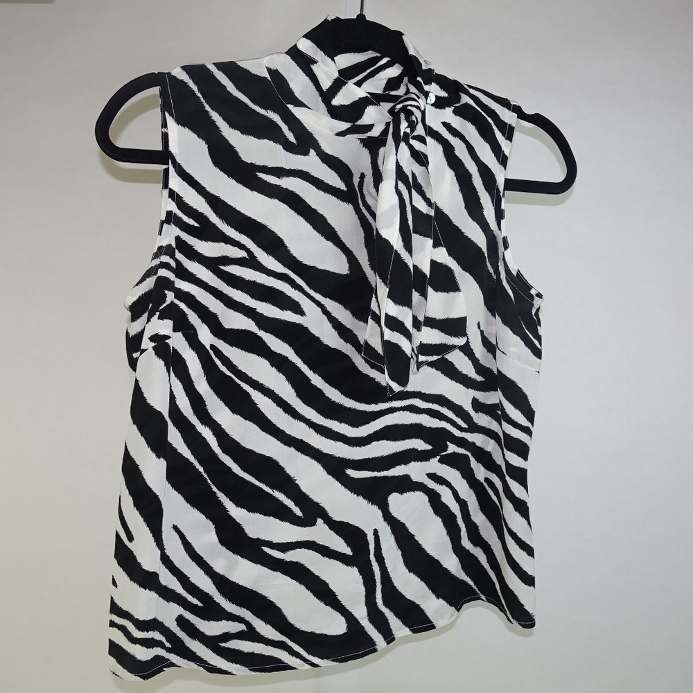 Zebra Tank August Silk blouse